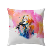 Harmonious Harpist's Heavenly Harmony Outdoor Pillow